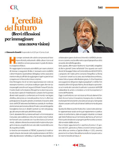 L’EREDITÀ DEL FUTURO